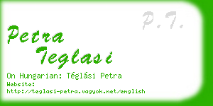 petra teglasi business card